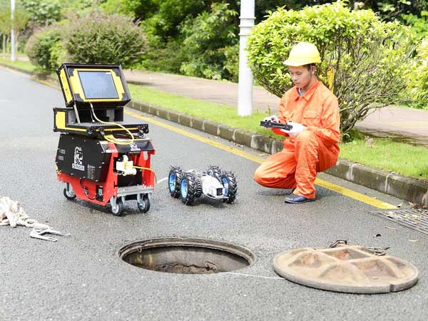 王屋镇管道机器人检测