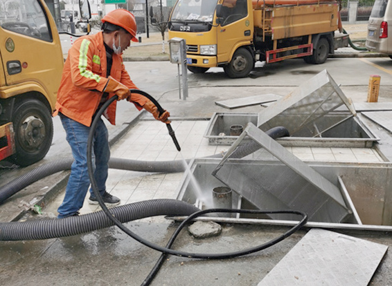 王屋镇隔油池清理